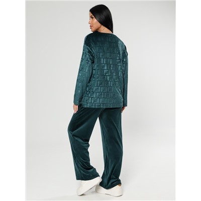 Чарлот-Жаккард - костюм изумруд