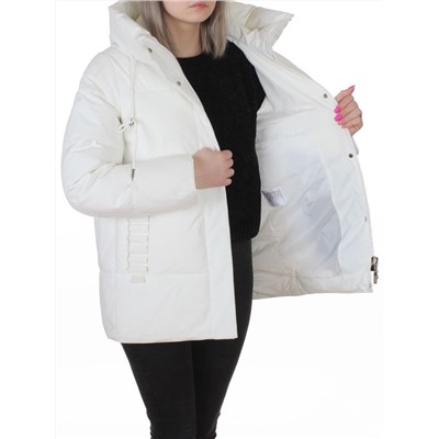 YR-6616 WHITE Куртка зимняя женская (150 гр. холлофайбер)
