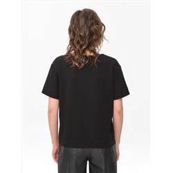 Футболка чёрная с принтом