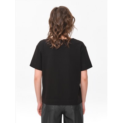 Футболка чёрная с принтом