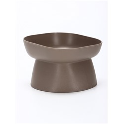 Миска для животных КУБ 0.2 л, Soft-touch, французcкий серый