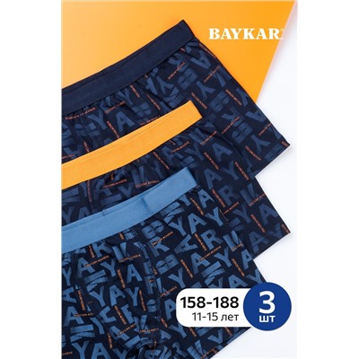 Трусы-боксеры для мальчика 3шт. Baykar