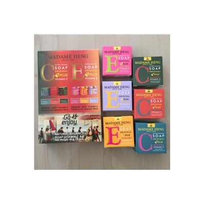 Набор мини мыло витамин E & C 6 шт*50 гр от Madame Heng Vitamin E & C Soap Set 6*50 g