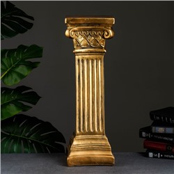 Колонна декоративная «Античная малая», гипс, 18×18×58 см, под бронзу