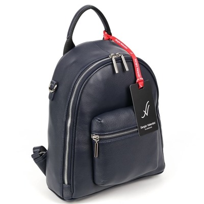 Женский кожаный рюкзак Sergio Valentini SV-SZ756/B Нави