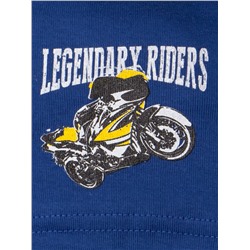 Шапка-конверт трикотажная для мальчика, legendary riders, синий