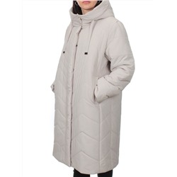 1135 BEIGE Пальто зимнее облегченное женское (холлофайбер 150 гр.)