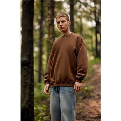 Свитшот 2х нитка U61 коричневый