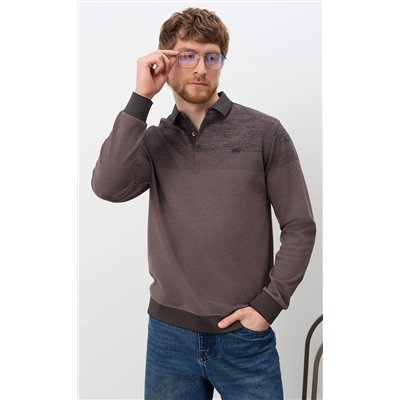 Поло F611-07-5858 brown