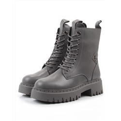 04-PAX85-5Z DK. GRAY Ботинки зимние женские (натуральная кожа, 100% шерсть)