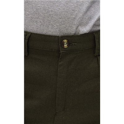 Брюки лен P111-0853 khaki