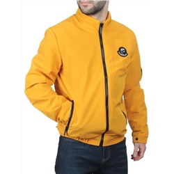 EM25057-1 YELLOW Куртка-бомбер мужская демисезонная (100 гр. синтепон)