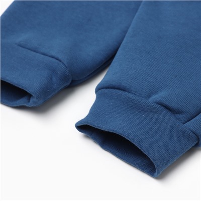 Костюм: толстовка и брюки Крошка Я Blueberry  р. 62-68, синий / молочный