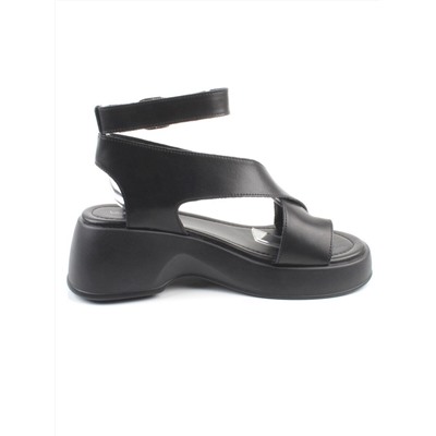 08-XT148-011 BLACK Босоножки женские (натуральная кожа)