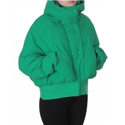 H24-033 GREEN Куртка пуховая зимняя женская (пух)