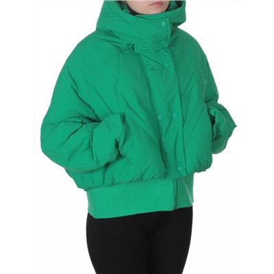 H24-033 GREEN Куртка пуховая зимняя женская (пух)