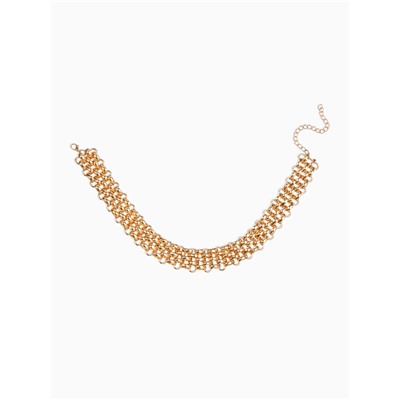 Колье-чокер «Кольчуга», цвет золото