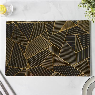 Салфетки сервировочные на стол Magistro, 4 шт., 45×30 см, чёрные