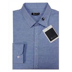 016J Мужская рубашка JenTa голубой