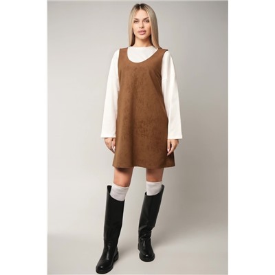 Женское офисное платье - сарафан Happyfox