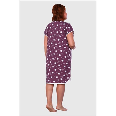 Нелли - халат баклажановый