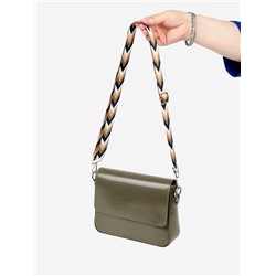 Ручка для сумки «Стрелки», стропа, с карабинами, 139±3×3.8 см, бежевая, белая, чёрная