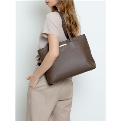 Женская кожаная сумка Richet 3195LN 612 Тауп