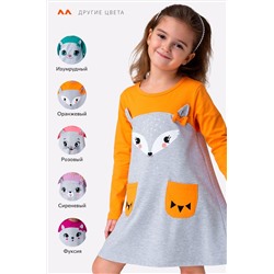 Хлопковое платье для девочки Happyfox