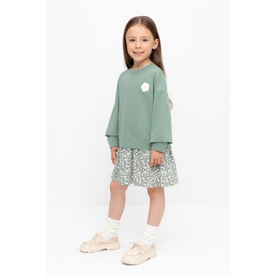 Платье весенний зеленый к531 Crockid