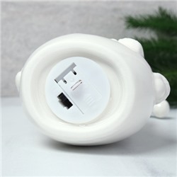 Фигурка Снеговик с подсветкой 17 см новогодний / YZ23650 /уп 64/LED