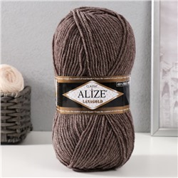 Пряжа для вязания спицами, крючком ALIZE, Lanagold, 51% акрил, 49% шерсть, 240 м/100 г, (240)