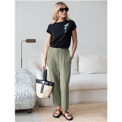 Нарядная футболка с принтом пайетками