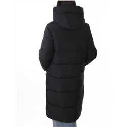 8353 BLACK Пальто зимнее женское (200 гр. холлофайбер)
