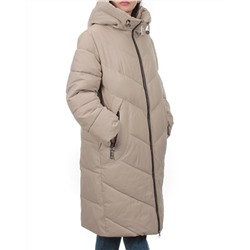 2413 BEIGE Пальто зимнее женское (200 гр. холлофайбер)