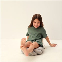 Пижама детская SL HOME, размер 36 (134-140 см), оливковая