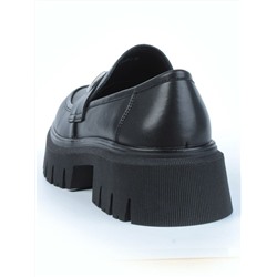 01-C1808-1 BLACK Ботинки демисезонные женские (натуральная кожа)