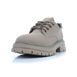 03-P8204-3 GRAY/BEIGE Полуботинки женские (натуральная кожа, нубук)