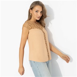 Топ, комбинированный с кружевом, Громко и смело