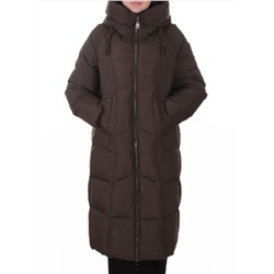 8855 BROWN Пальто зимнее женское (200 гр. холлофайбер)