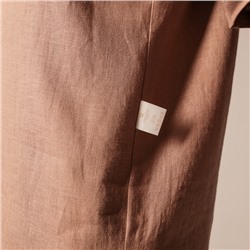 Костюм мужской домашний (рубашка с коротким рукавом и шорты) SL HOME, размер L, кофейная