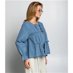 Блуза #КТ73555, голубой