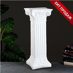 Колонна декоративная «Античная», гипс, белый, 64×25.5 см