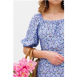 KOKOdea 8.23 принт_голубые_цветы, Платье