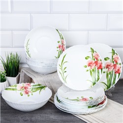 Столовый набор 19 предметов / GRAY-19/758578 ( BB405) /уп 1/ Орхидея