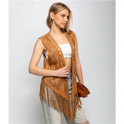 Жилет #КТ88510, коричневый