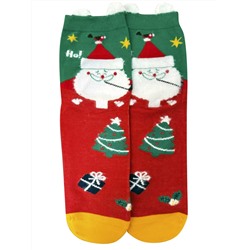 Носки НГ р.35-40 "New Year's magic" Санта