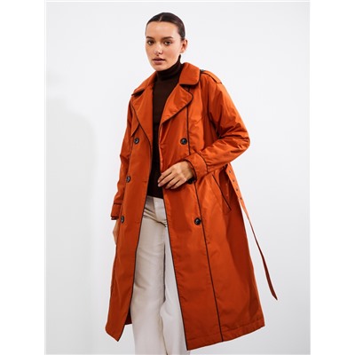 Плащ женский терракот