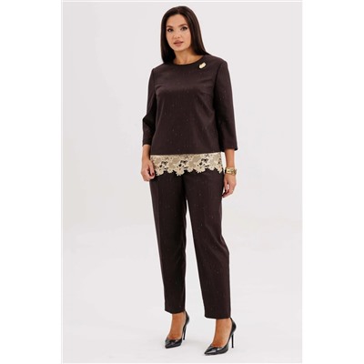 Костюм брючный 5318 коричневый