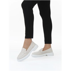 03-YC382-2 LT. BEIGE Лоферы женские (натуральная кожа)