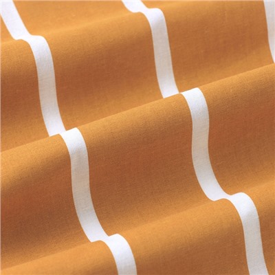 Наволочка Этель "Mustard stripes" 70*70см, 100% хлопок, поплин 125г/м2
